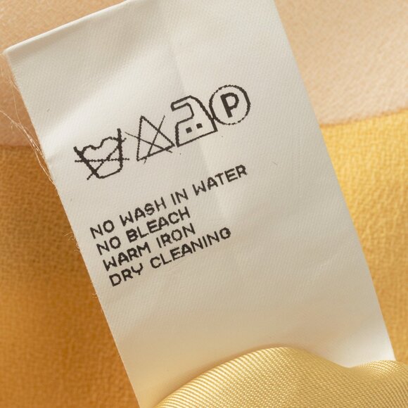 Dolce & Gabbana Yellow Wool-Crepe Stripe Sleeveless Top - Picture 9 of 9